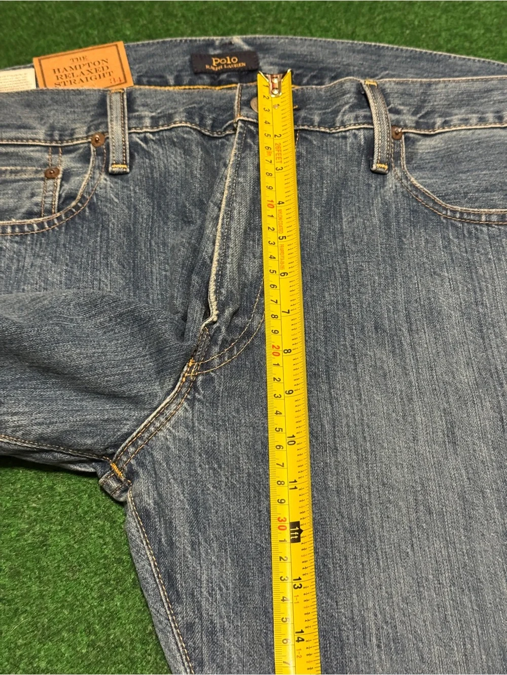 Vintage 90s Polo Ralph Lauren Denim Jeans, Hampton Relaxed Straight, Men’s 36x34